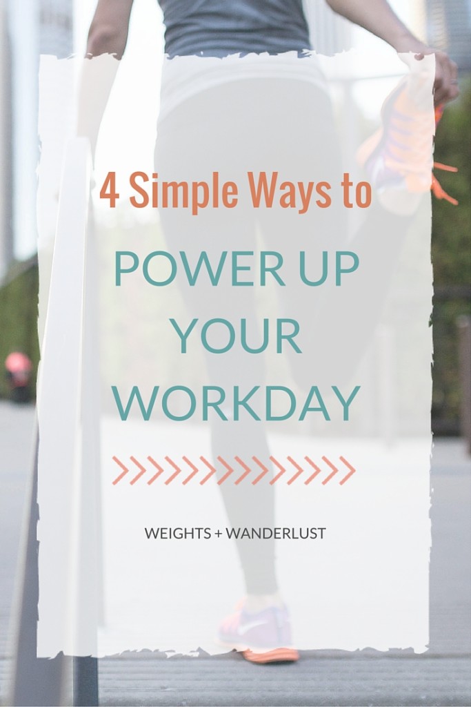 4 Simple Ways to Power Up Your Workday | @wanderweights | www.weightsandwanderlust.com